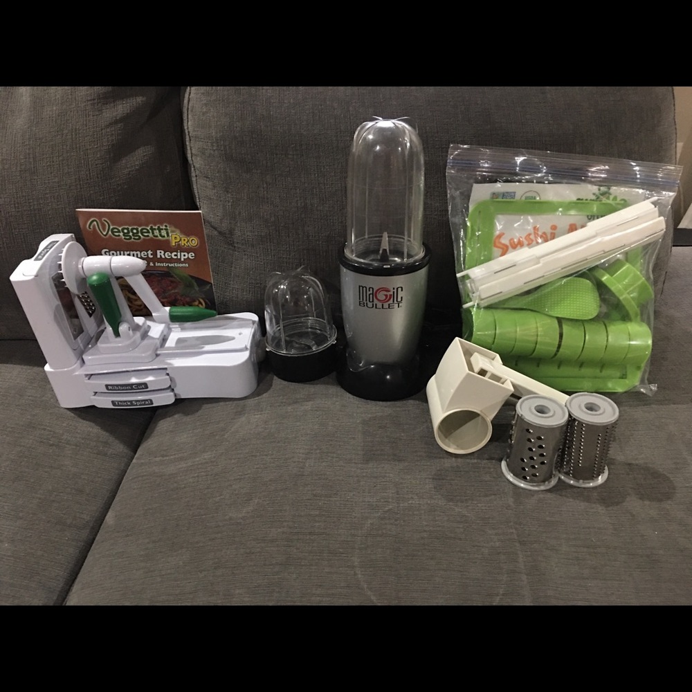 Spiralizer Magic Bullet Pampered Chef Grater Sushi